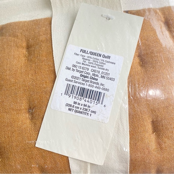 Casaluna Bedding Casaluna Queen Cashmere Blend Quilt Warm Brown